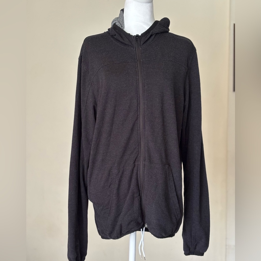 Adidas Women’s Black Hooded Full- Zip Jacket Size Medium